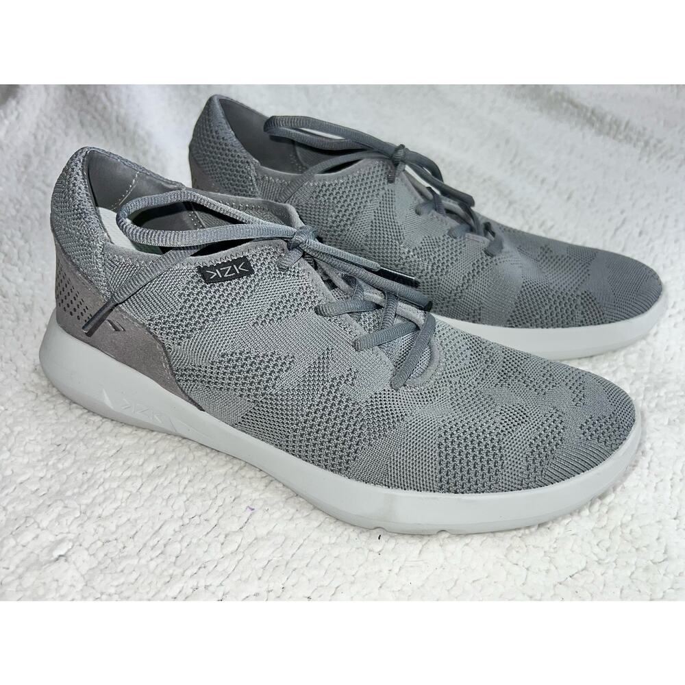 Kizik Madrid Eco-Knit Shoes Gray Hands Free Lightweight Sneakers - sz 10.5M - T7